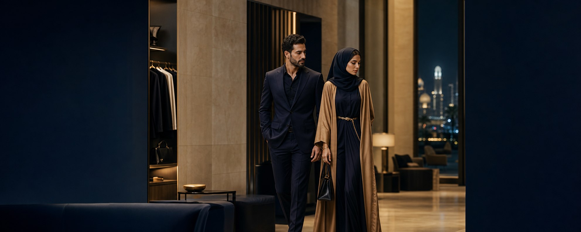 Blue Salon evening fashion campaign